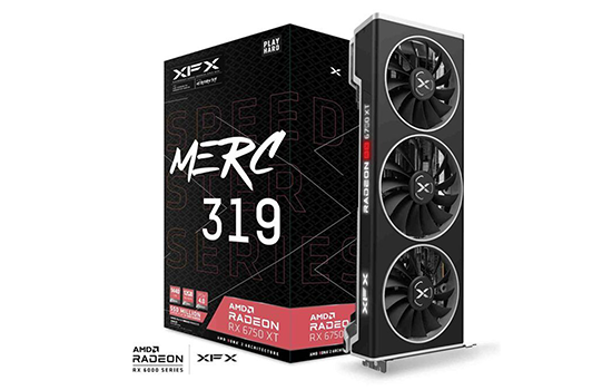 Placa de Vídeo XFX AMD Radeon RX 6750 XT Speedster MERC 319, 12GB